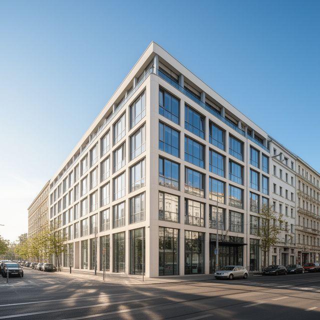 Blick auf die Stromstraße in Wien Brigittenau