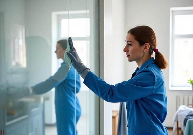 Professionelle Reinigungsteams bei der Arbeit in Wien